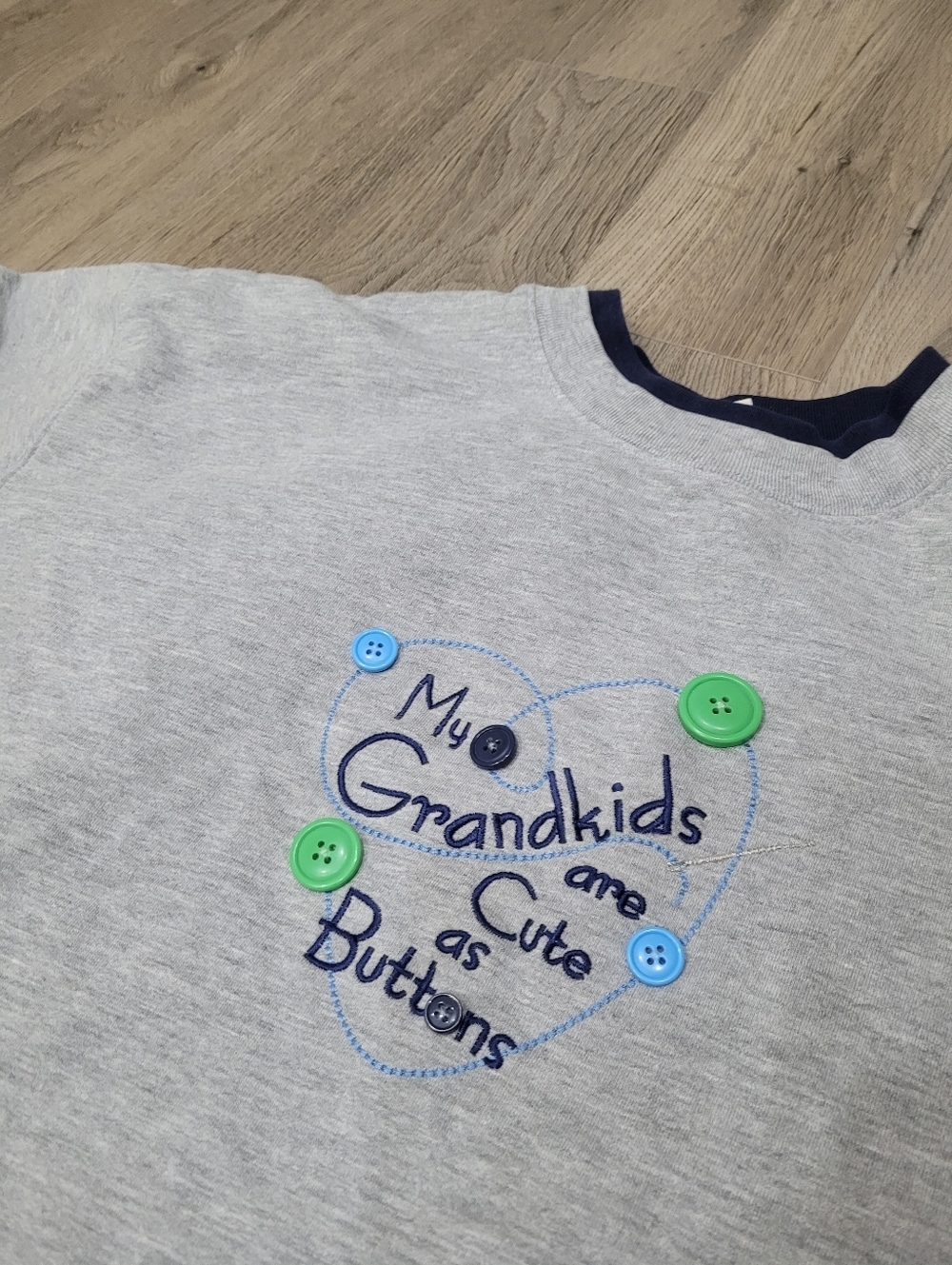 Vintage 90s My Grandkids Grey Sweatshirt Top Size: Large